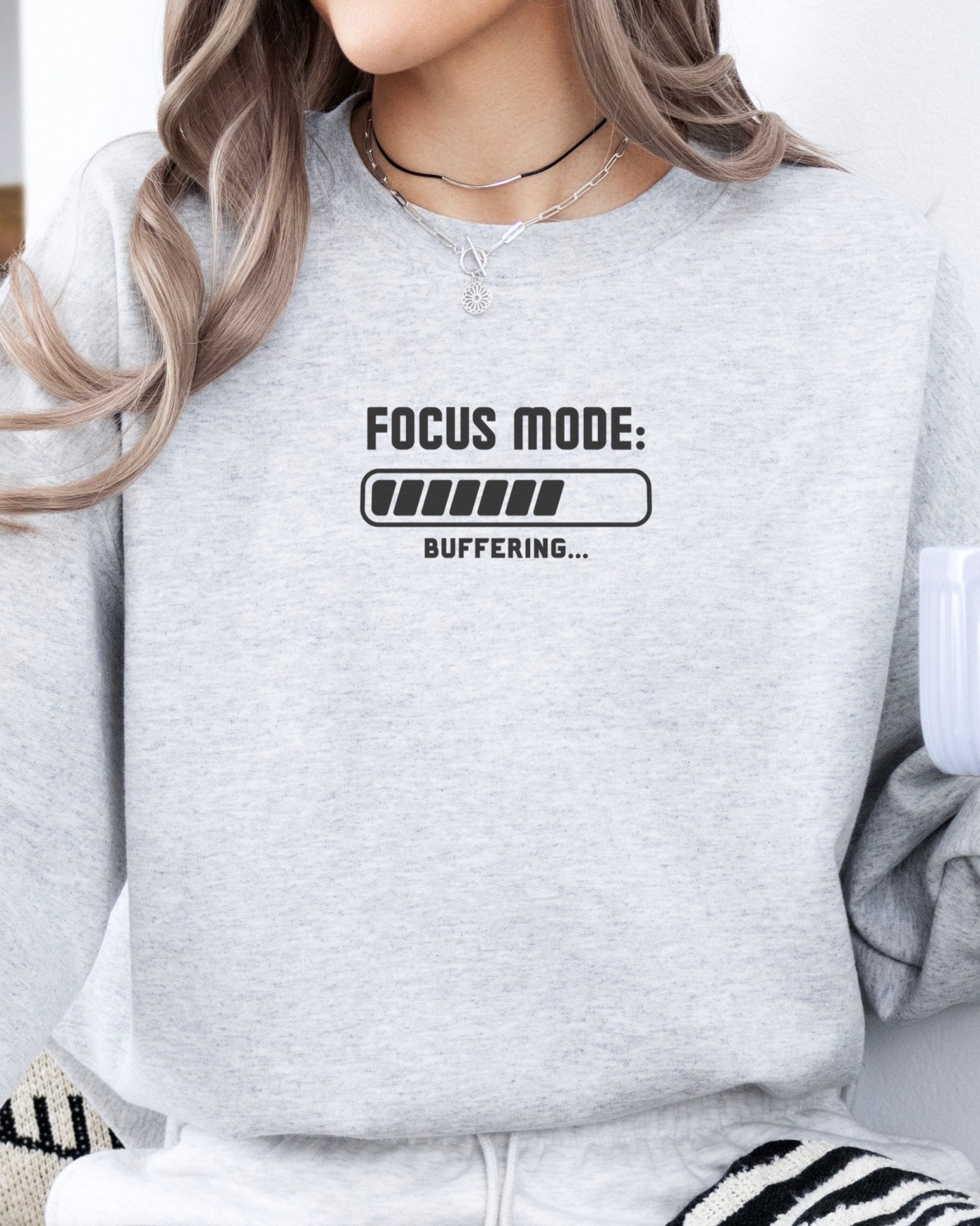 Autism Sweatshirt - ADHD Focus Mode Buffering Sweatshirt - Daily Bloom