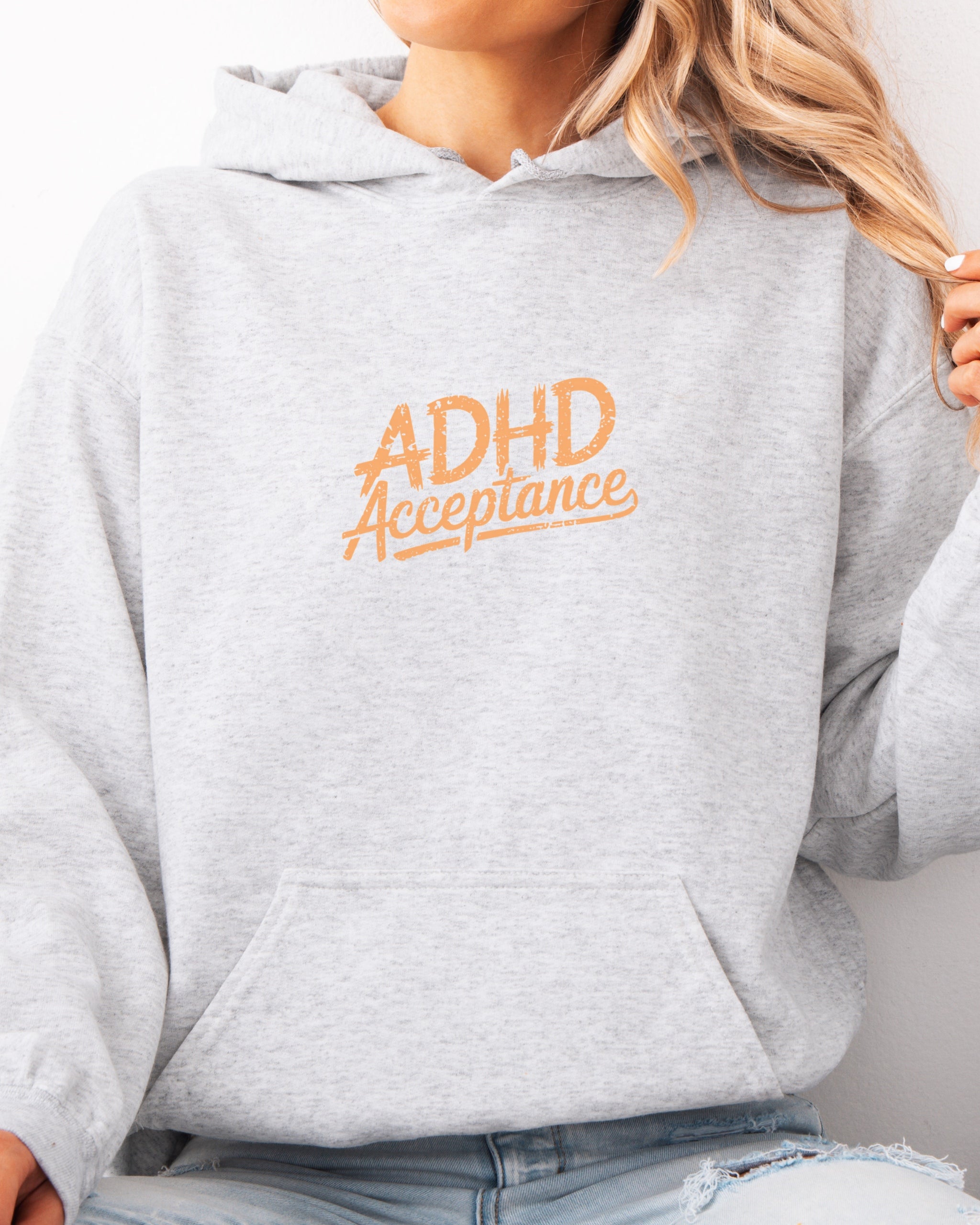 ADHD Acceptance Grunge Style Hoodie