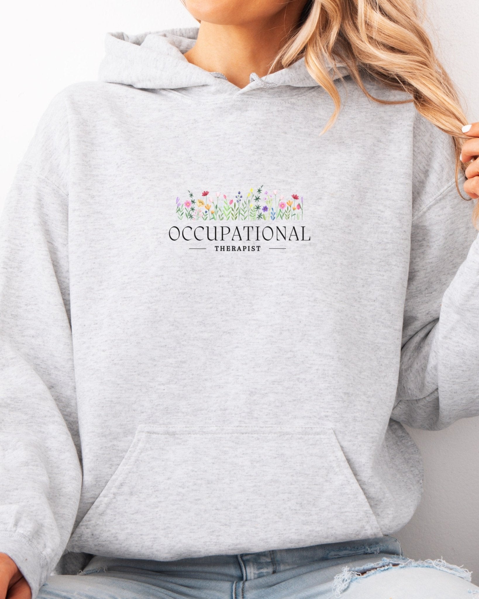 Autism Hoodie - Occupational Therapist Floral Hoodie - Daily Bloom
