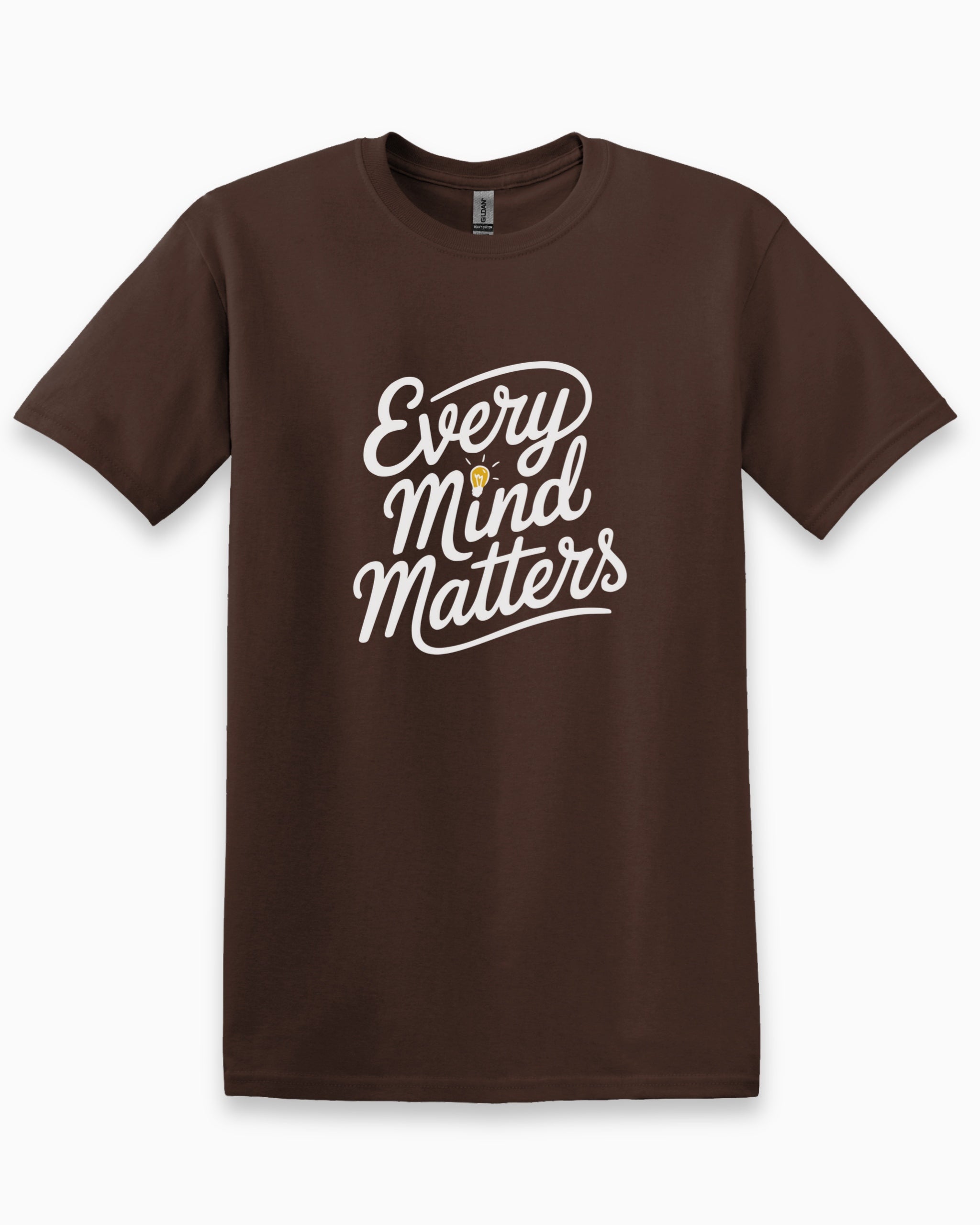 Every Mind Matters Tee-Dark Chocolate-Neurodiversity, ADHD & Autism Awareness & Acceptance T-Shirt by Daily Bloom