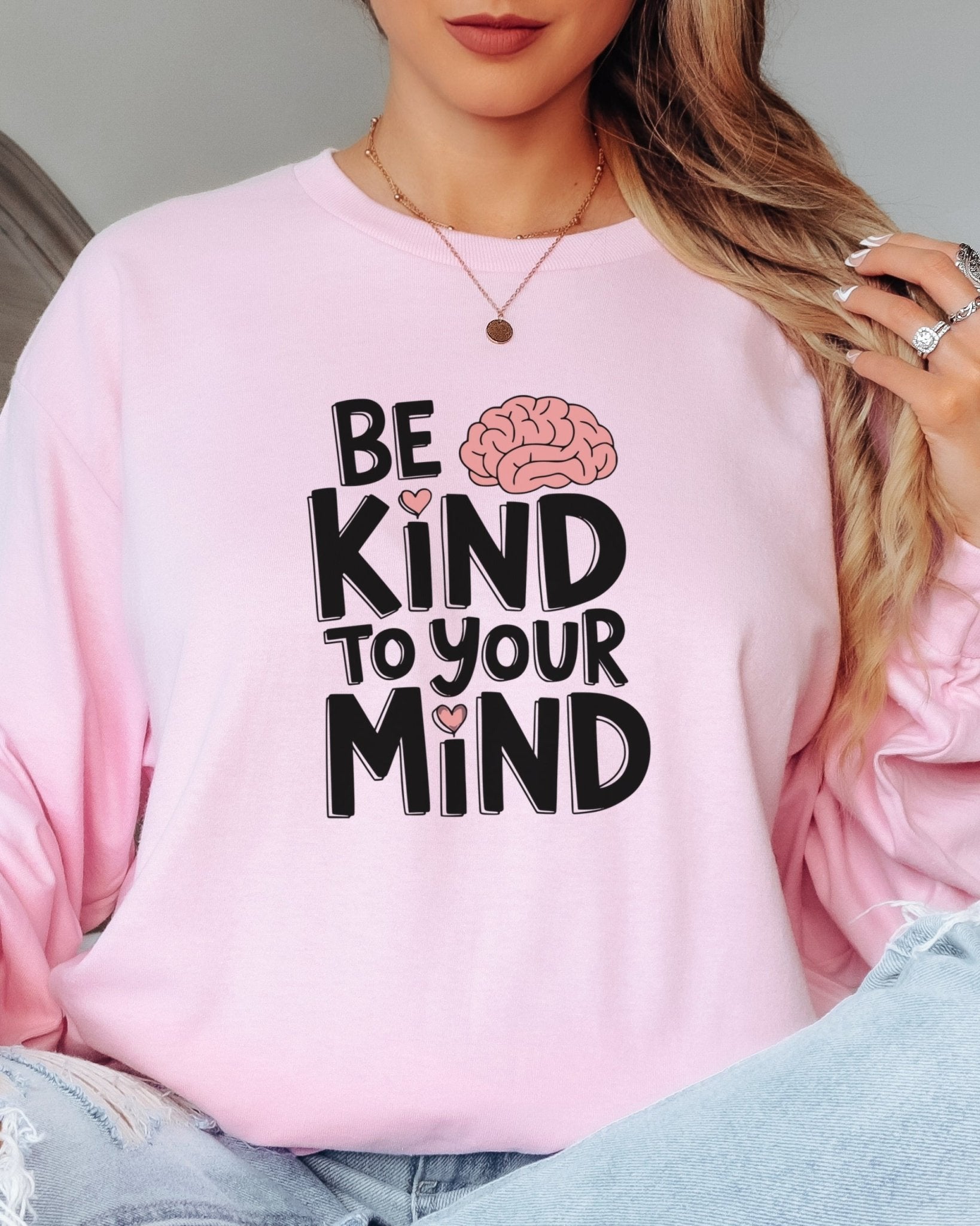 Autism Long - sleeve - Be Kind to Your Mind Long Sleeve T-Shirt - Daily Bloom