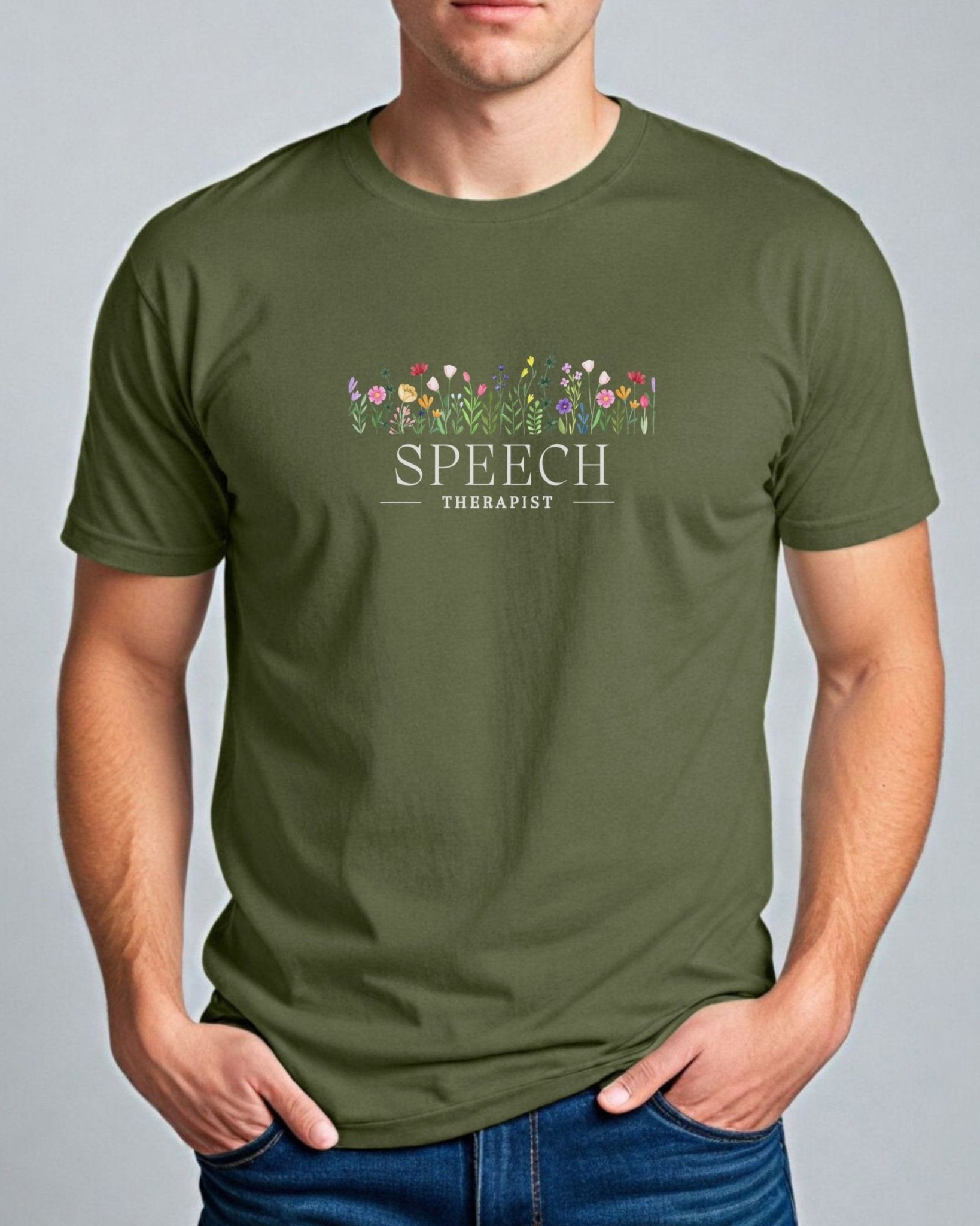 Autism T-Shirt - Speech Therapist Floral Tee - Daily Bloom