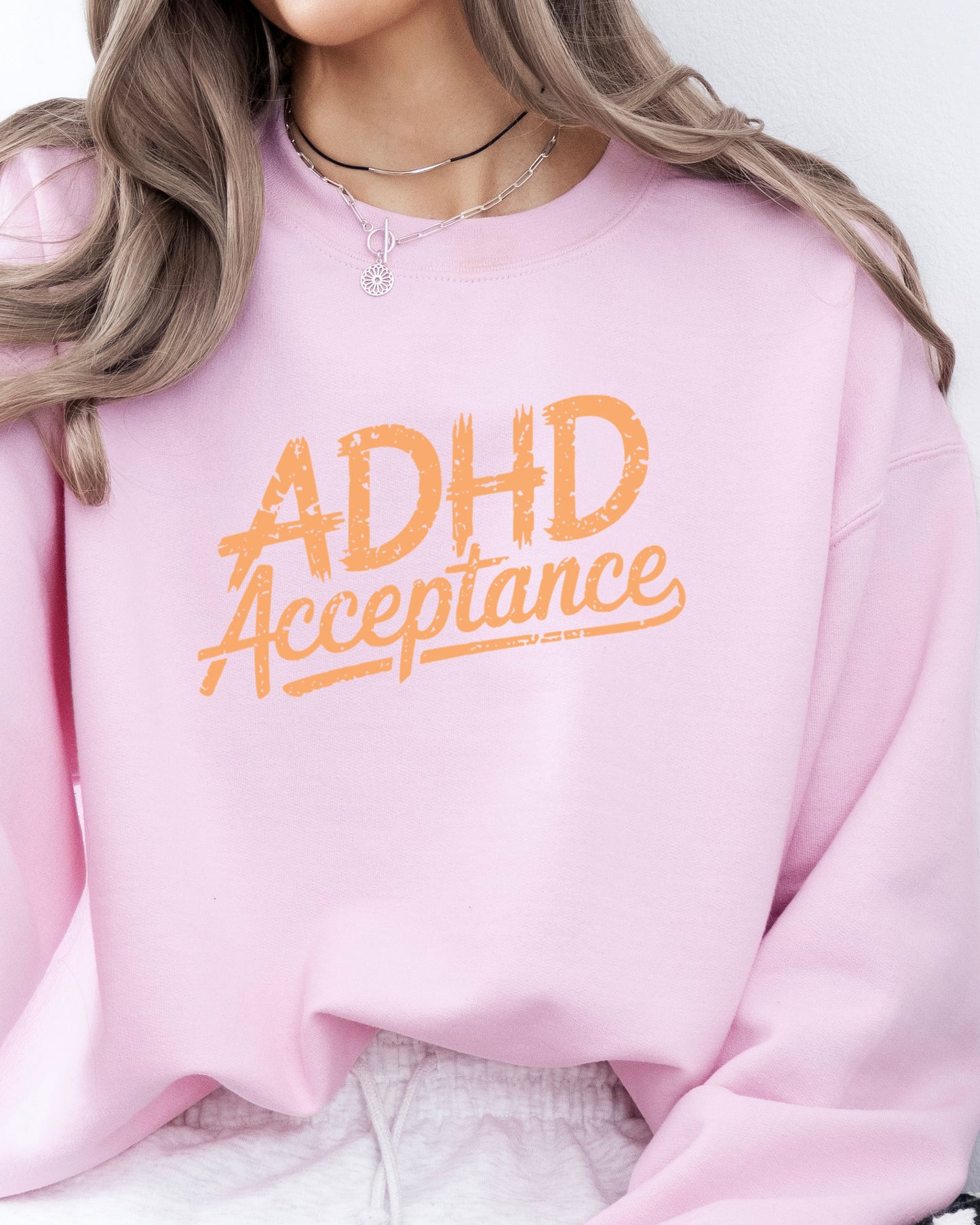 ADHD Acceptance Grunge Style Sweatshirt