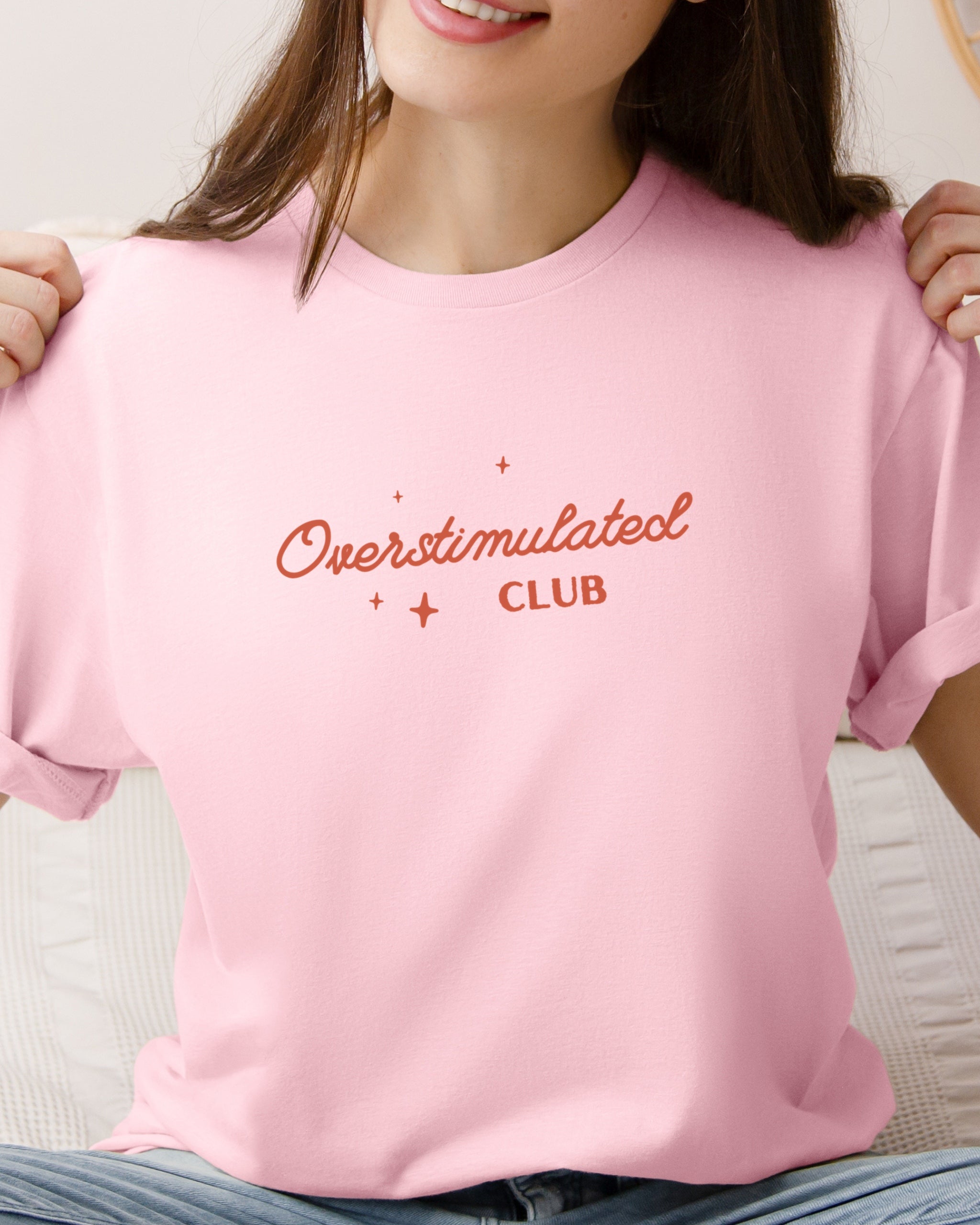 Overstimulated Club Tee-Neurodiversity, ADHD & Autism Awareness & Acceptance T-Shirt by Daily Bloom