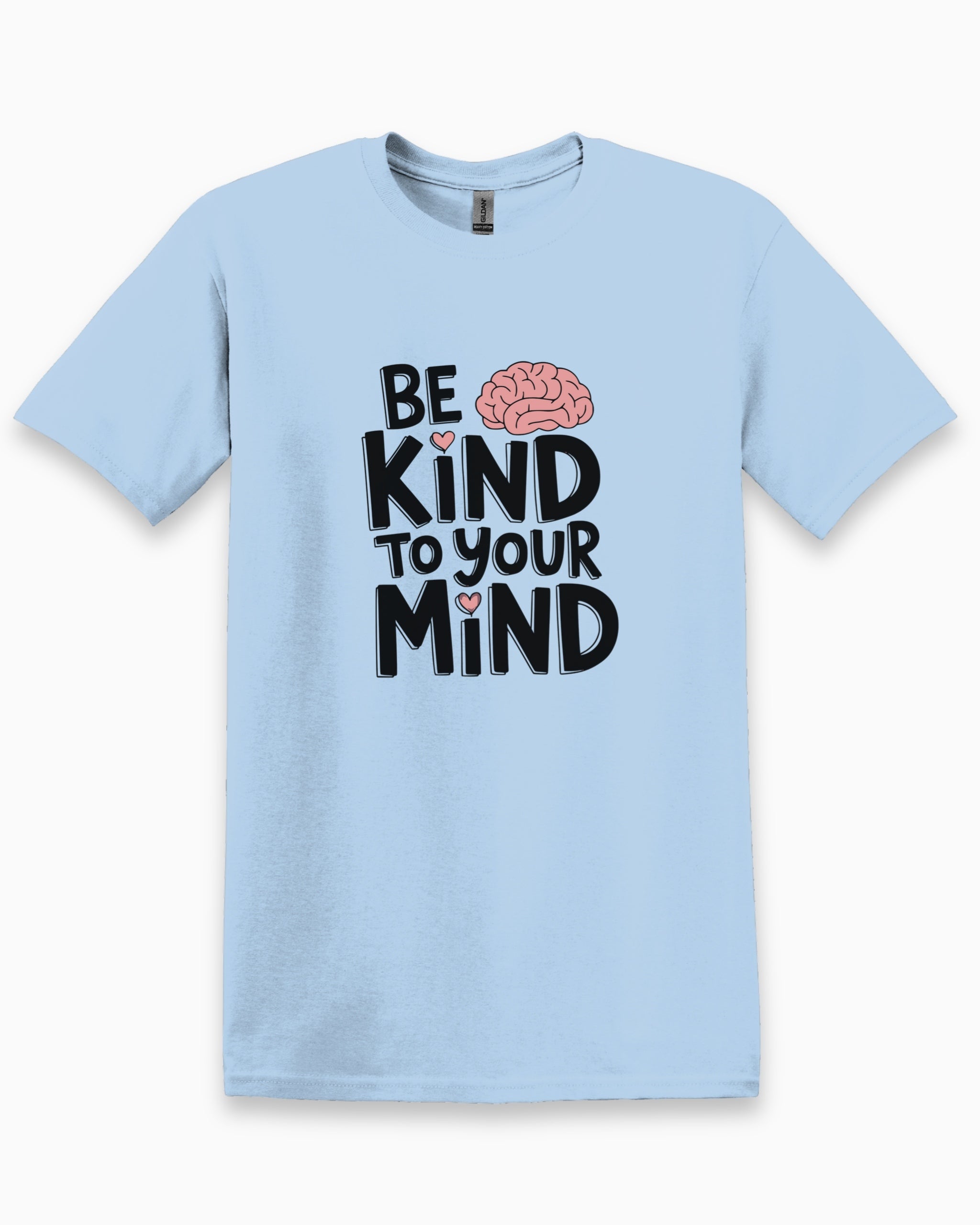 Be Kind to Your Mind Tee-Light Blue-Neurodiversity, ADHD & Autism Awareness & Acceptance T-Shirt by Daily Bloom
