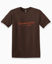 Overstimulated Club Tee-Dark Chocolate-Neurodiversity, ADHD & Autism Awareness & Acceptance T-Shirt by Daily Bloom