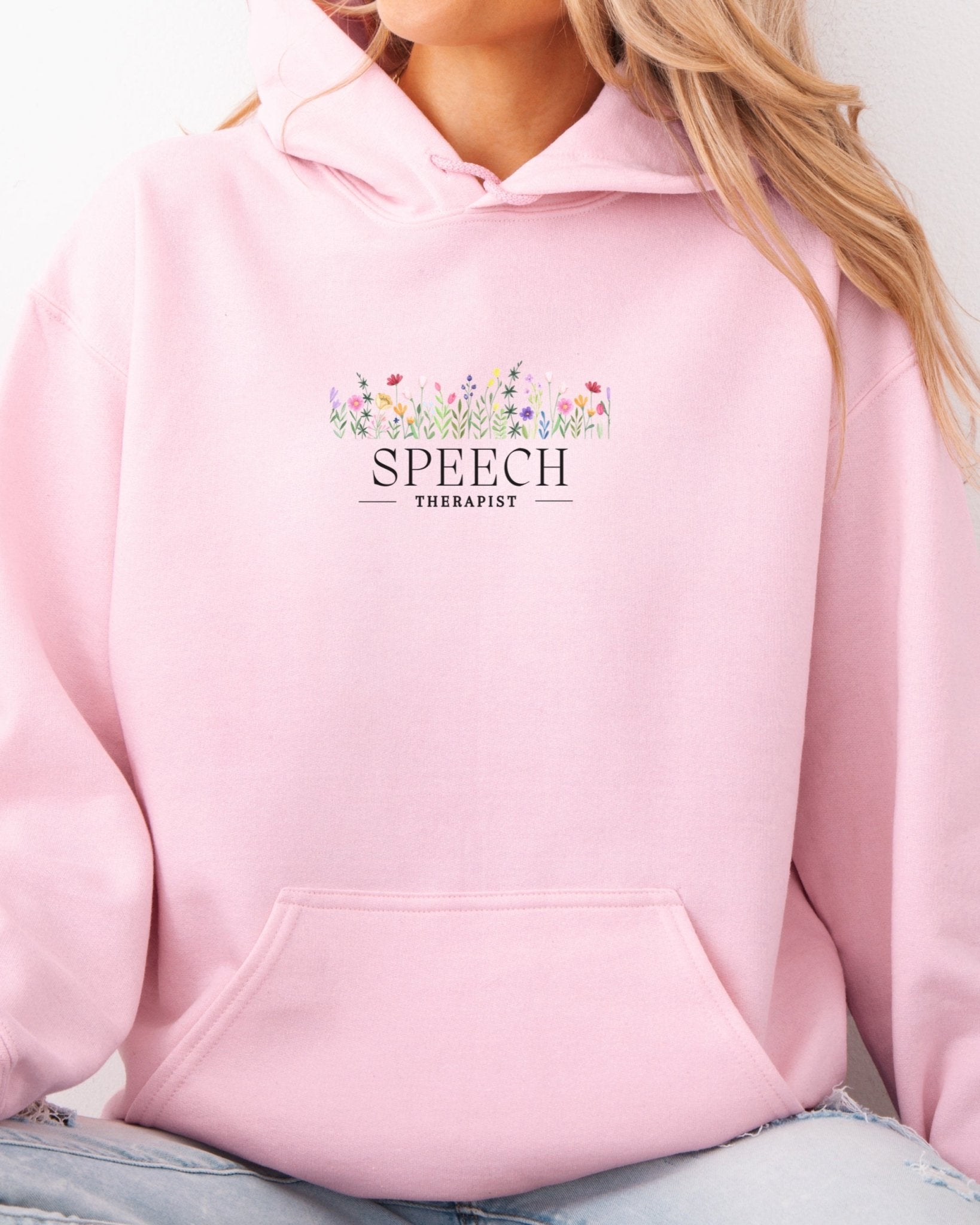 Autism Hoodie - Speech Therapist Floral Hoodie - Daily Bloom