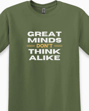 Great Minds Don't Think Alike Tee-Neurodiversity, ADHD & Autism Awareness & Acceptance T-Shirt by Daily Bloom