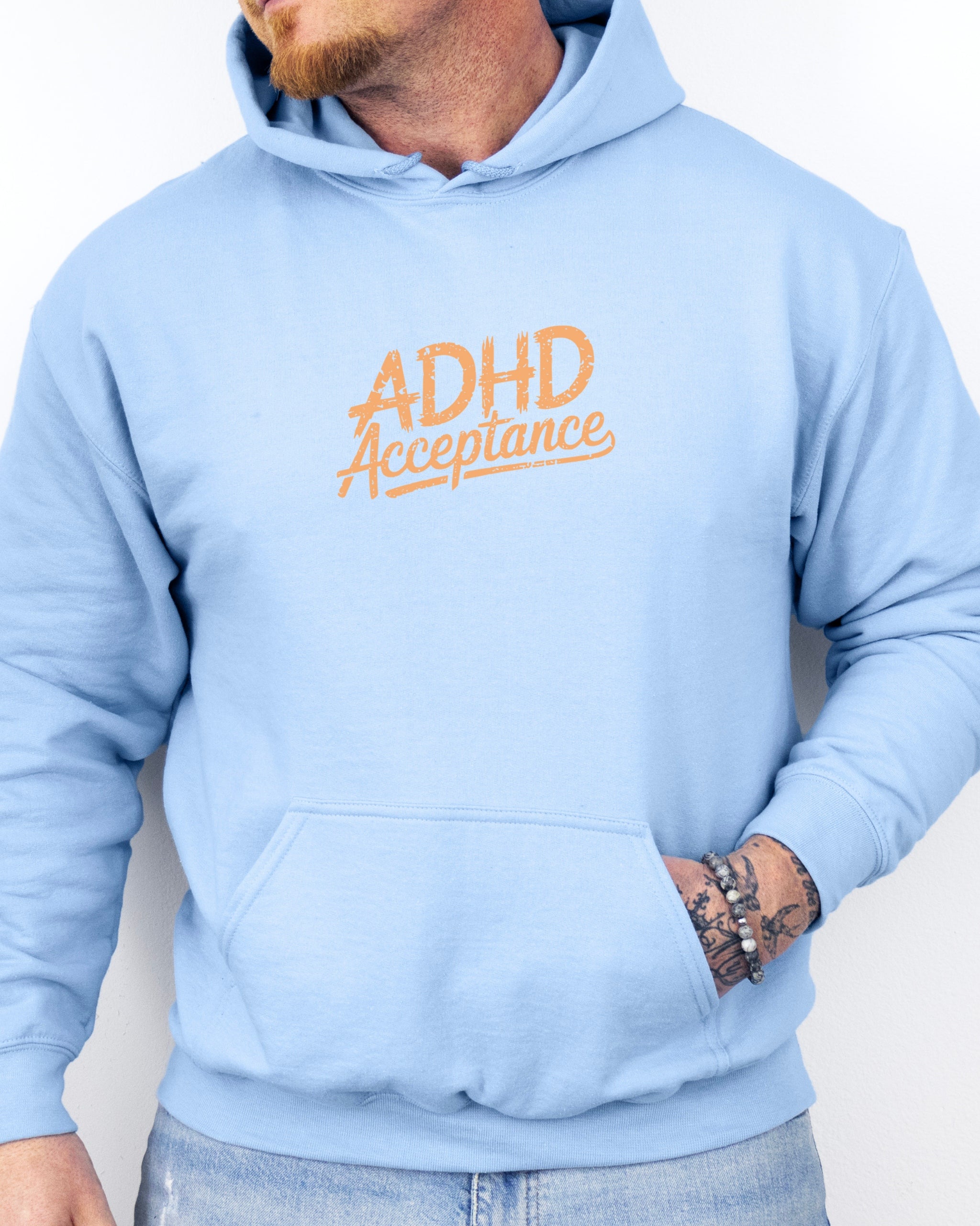 ADHD Acceptance Grunge Style Hoodie