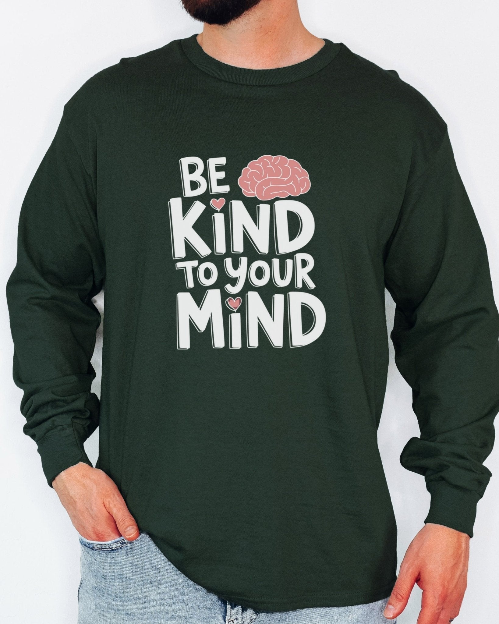 Autism Long - sleeve - Be Kind to Your Mind Long Sleeve T-Shirt - Daily Bloom