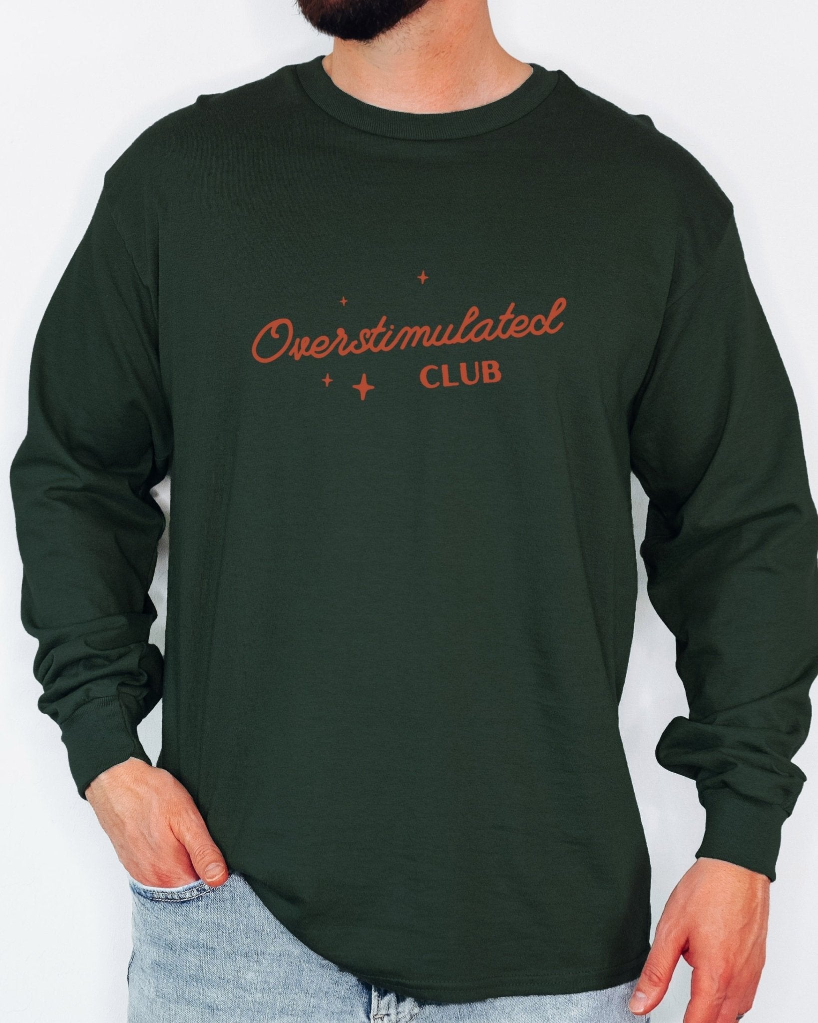 Autism Long - sleeve - Overstimulated Club Long Sleeve T-Shirt - Daily Bloom