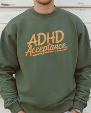ADHD Acceptance Grunge Style Sweatshirt
