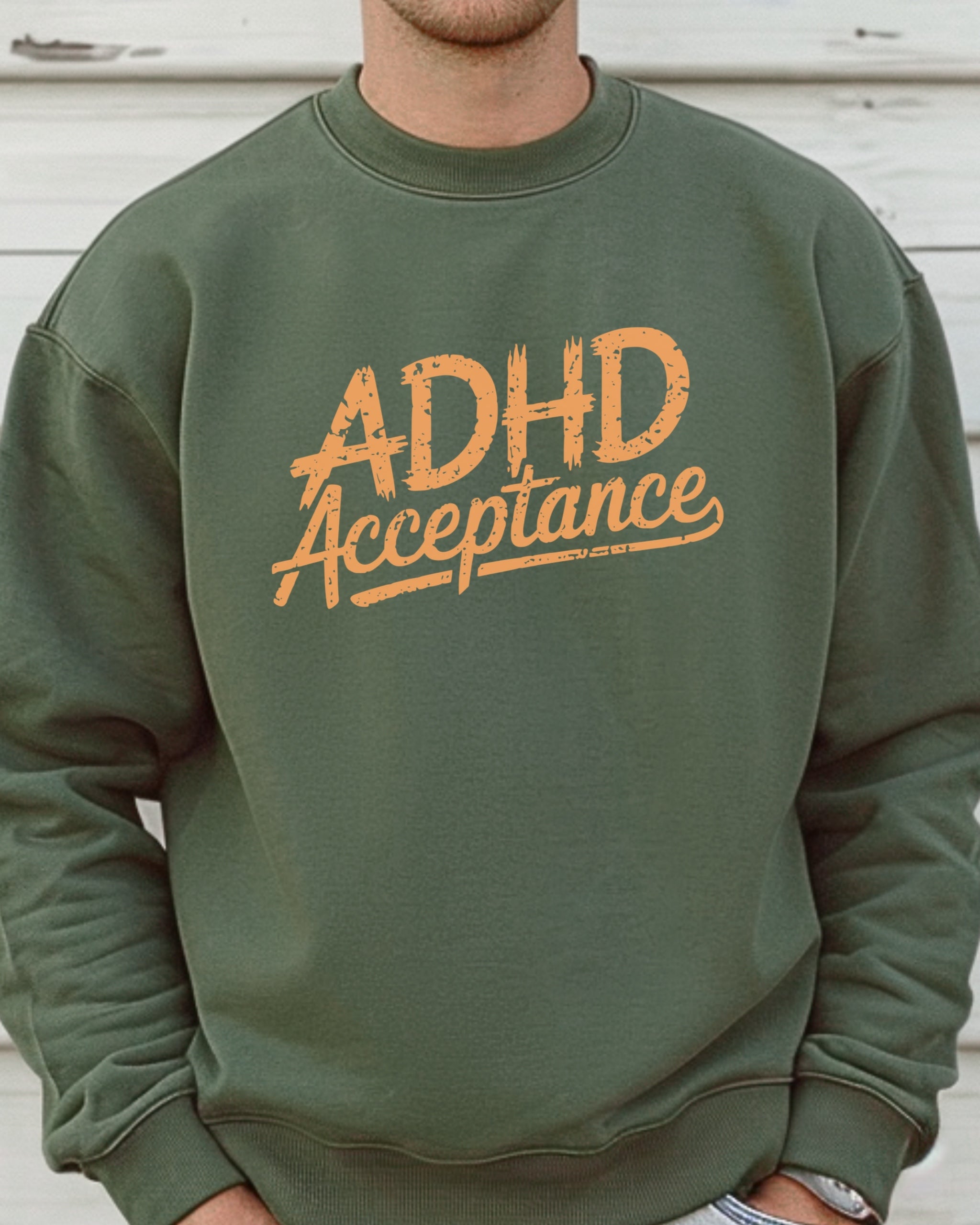 ADHD Acceptance Grunge Style Sweatshirt
