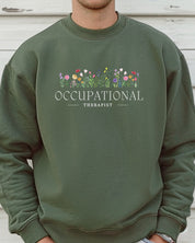 Occupational Therapist Floral Sweatshirt