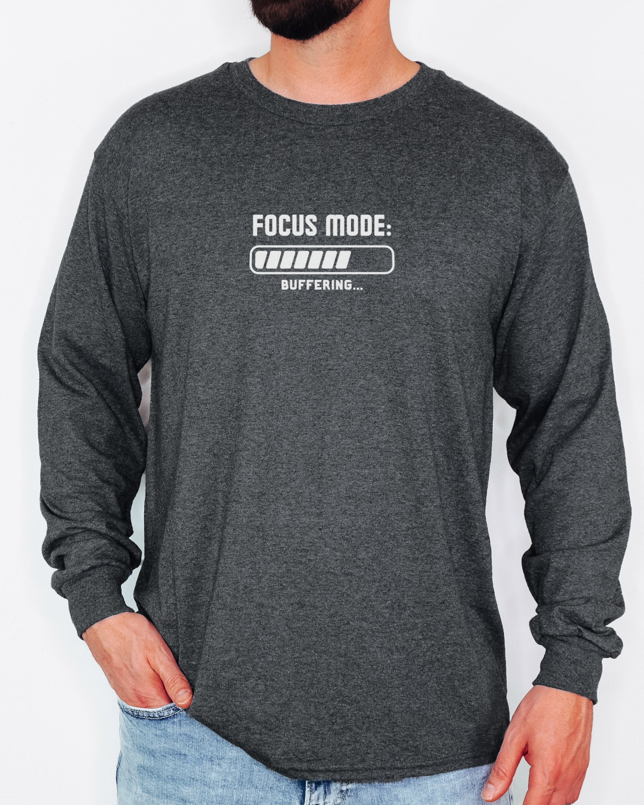 ADHD Focus Mode Buffering Long Sleeve T-Shirt