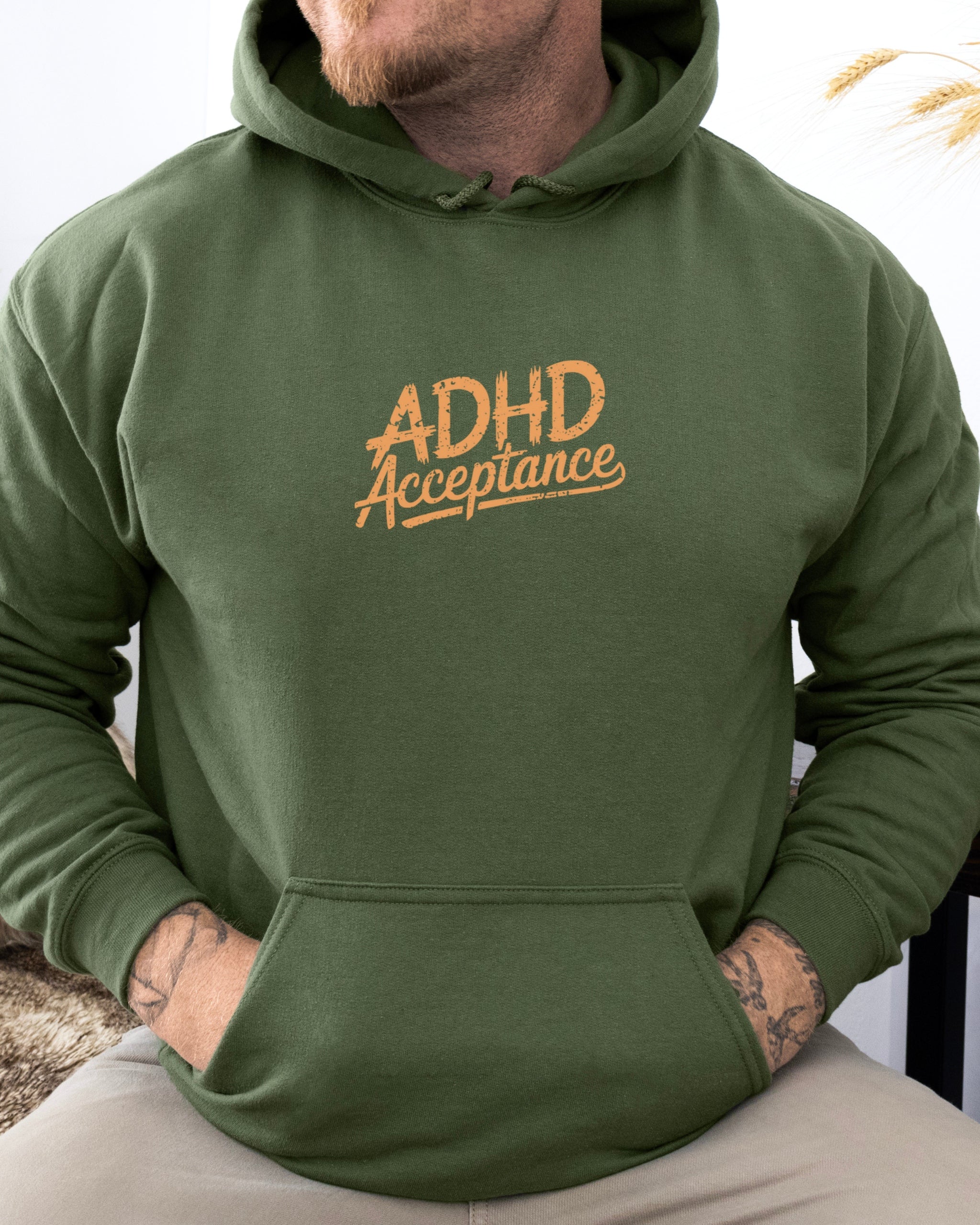 ADHD Acceptance Grunge Style Hoodie