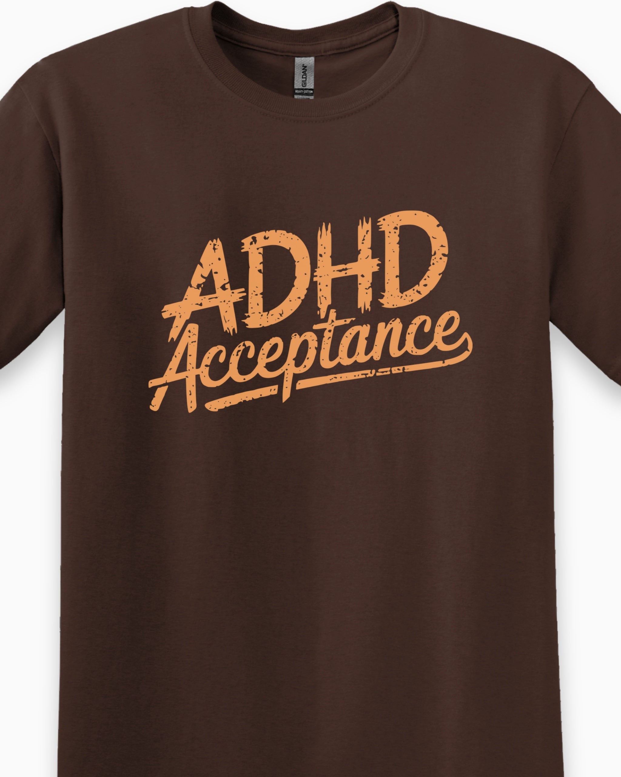 ADHD Acceptance Grunge Style Tee-Neurodiversity, ADHD & Autism Awareness & Acceptance T-Shirt by Daily Bloom
