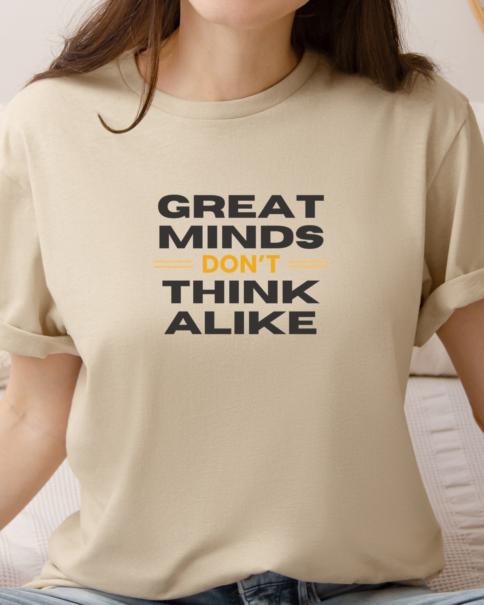 Great Minds Don't Think Alike Tee-Neurodiversity, ADHD & Autism Awareness & Acceptance T-Shirt by Daily Bloom