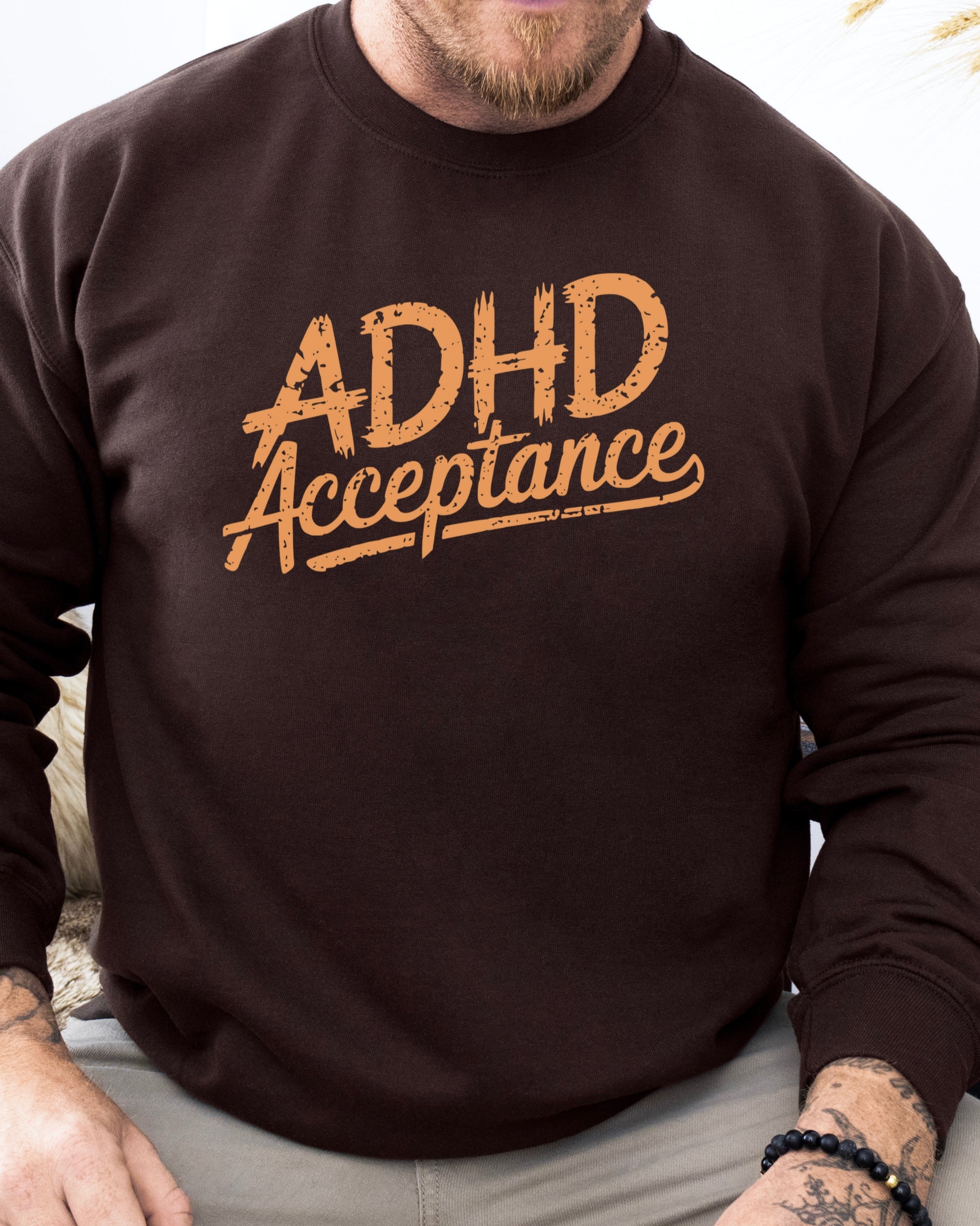 ADHD Acceptance Grunge Style Sweatshirt