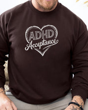 ADHD Acceptance Love Heart Sketch Sweatshirt