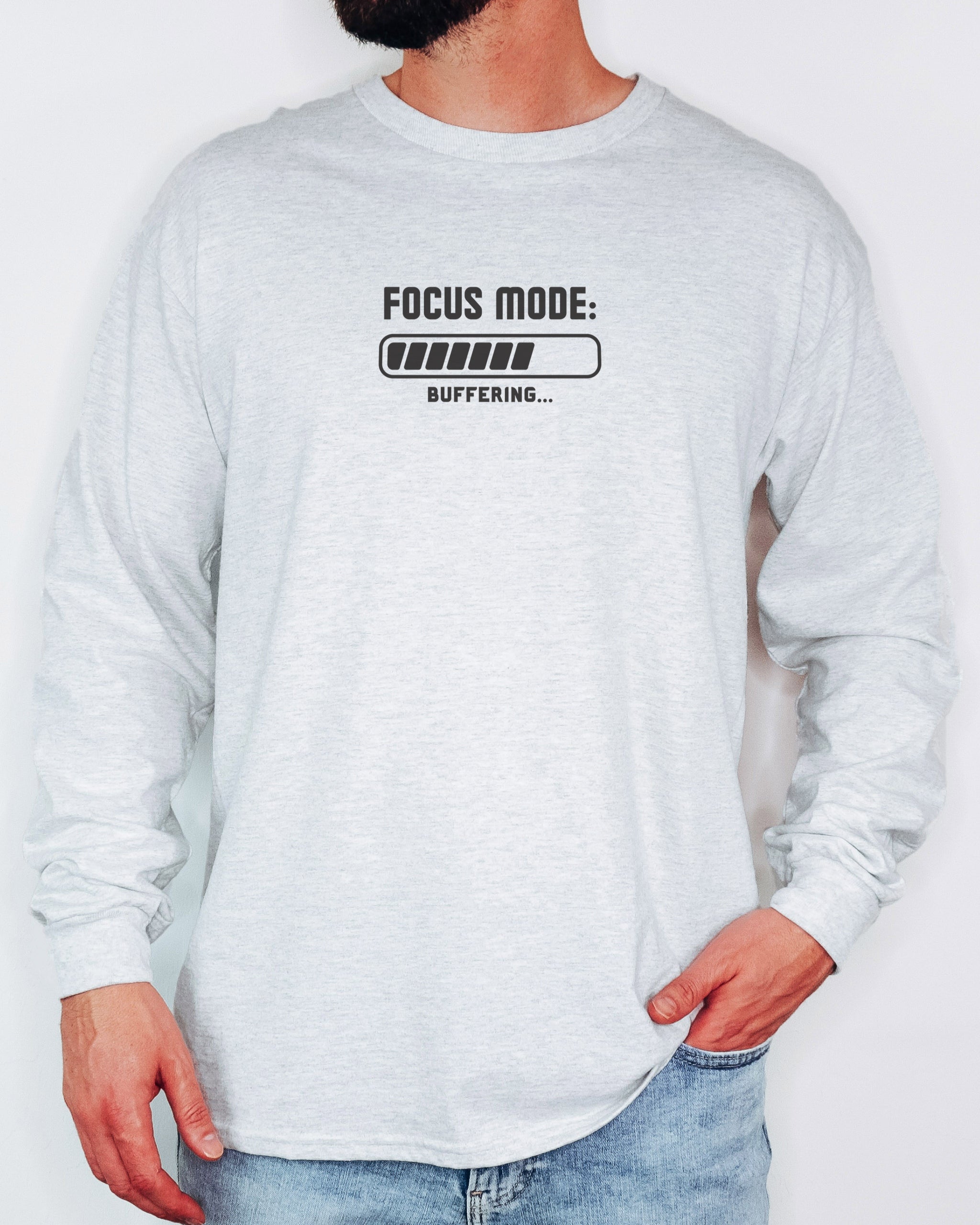 ADHD Focus Mode Buffering Long Sleeve T-Shirt
