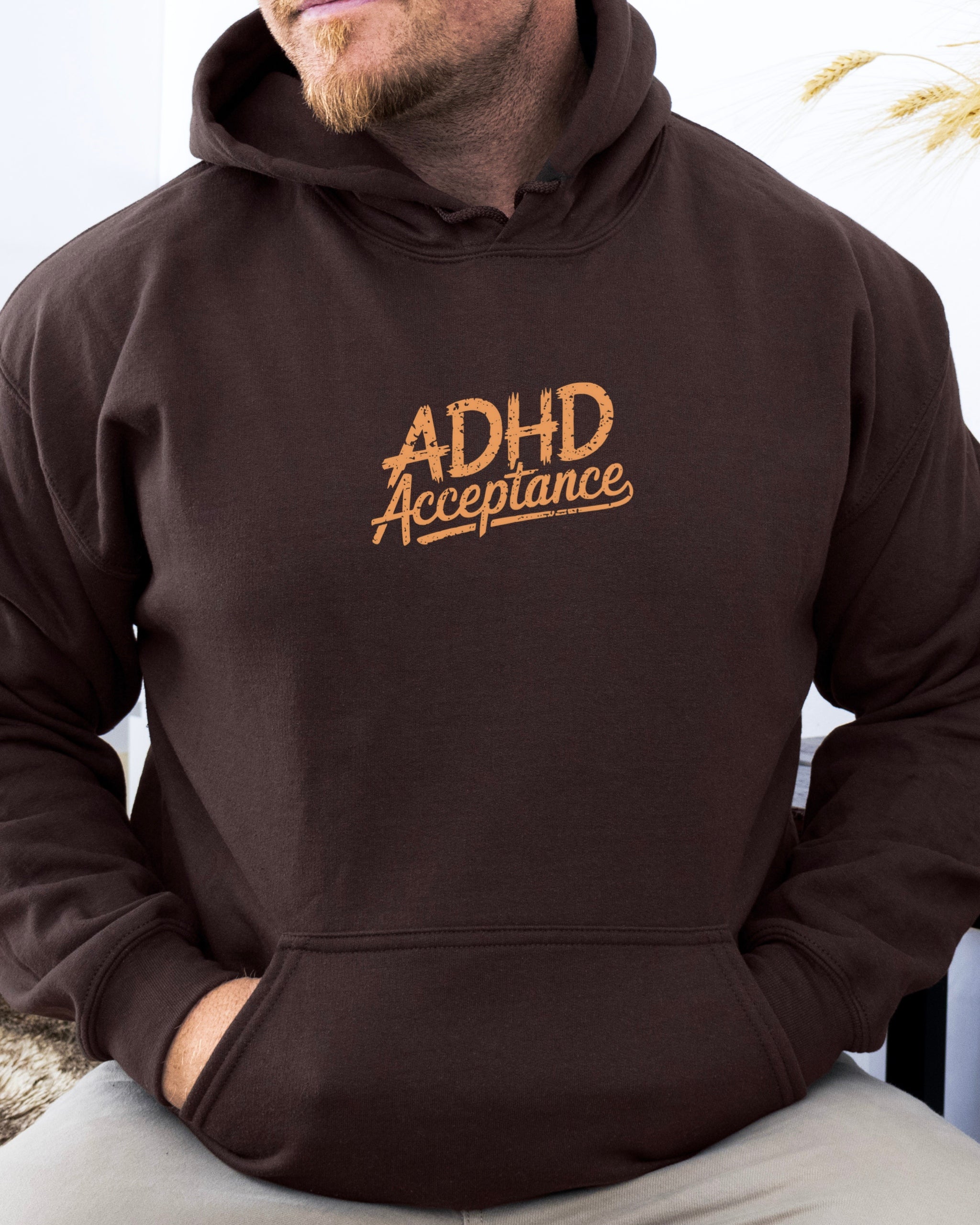 ADHD Acceptance Grunge Style Hoodie
