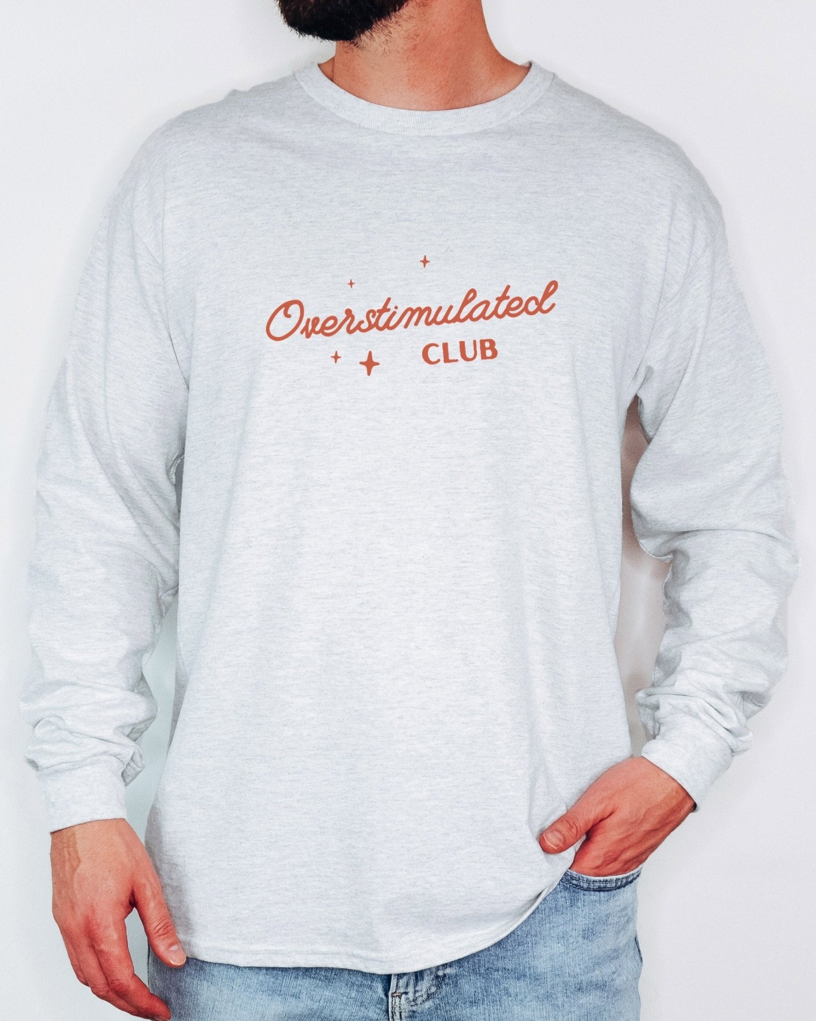 Autism Long - sleeve - Overstimulated Club Long Sleeve T-Shirt - Daily Bloom