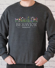 Behavior Therapist Floral Sweatshirt