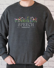 Speech Therapist Floral Sweatshirt