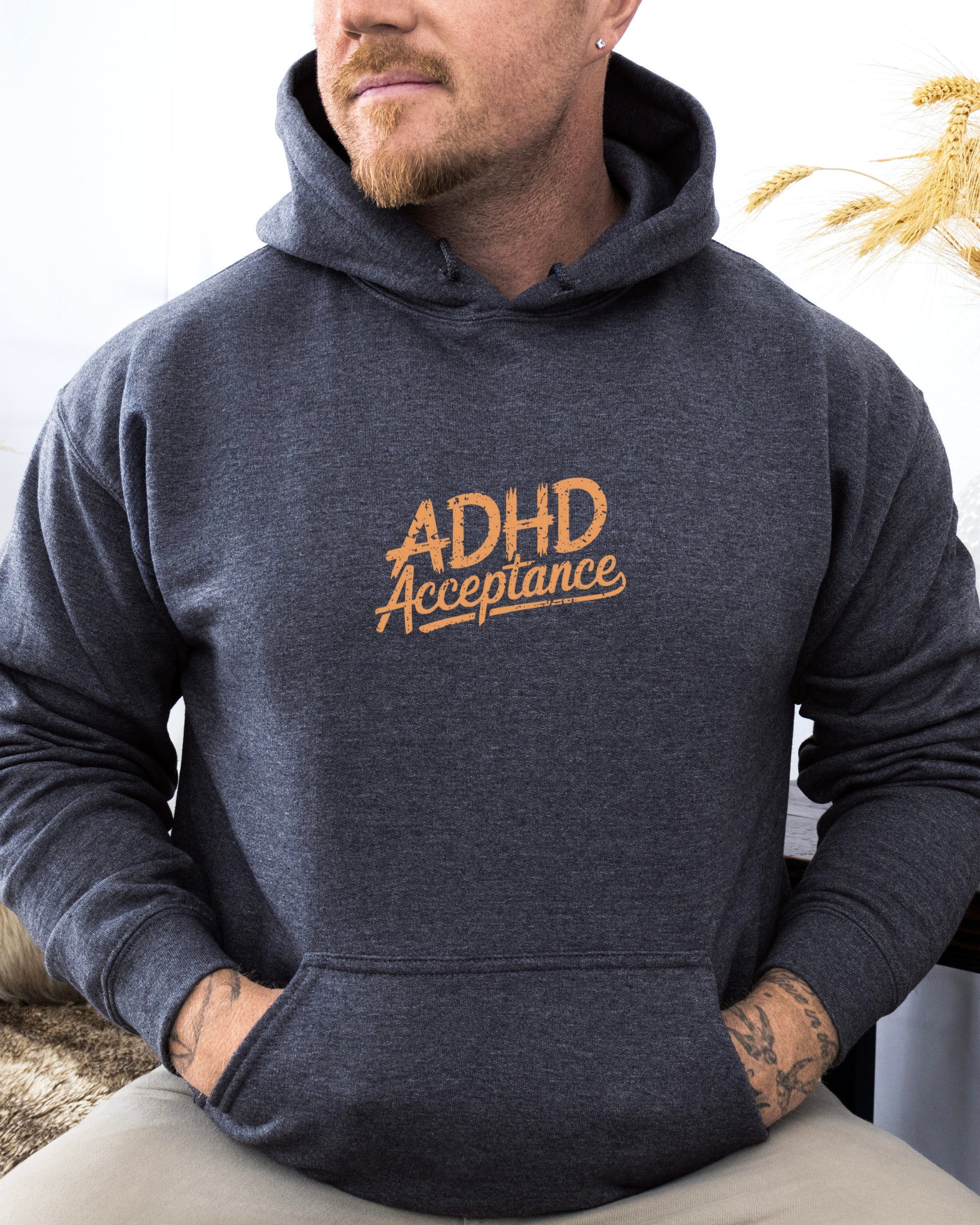 ADHD Acceptance Grunge Style Hoodie