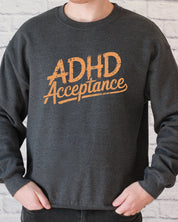 ADHD Acceptance Grunge Style Sweatshirt