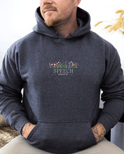 Speech Therapist Floral Hoodie
