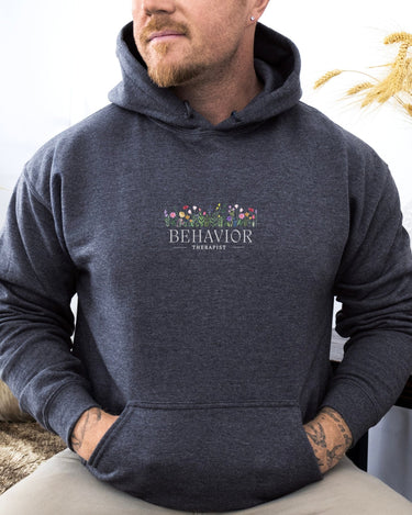 Autism Hoodie - Behavior Therapist Floral Hoodie - Daily Bloom