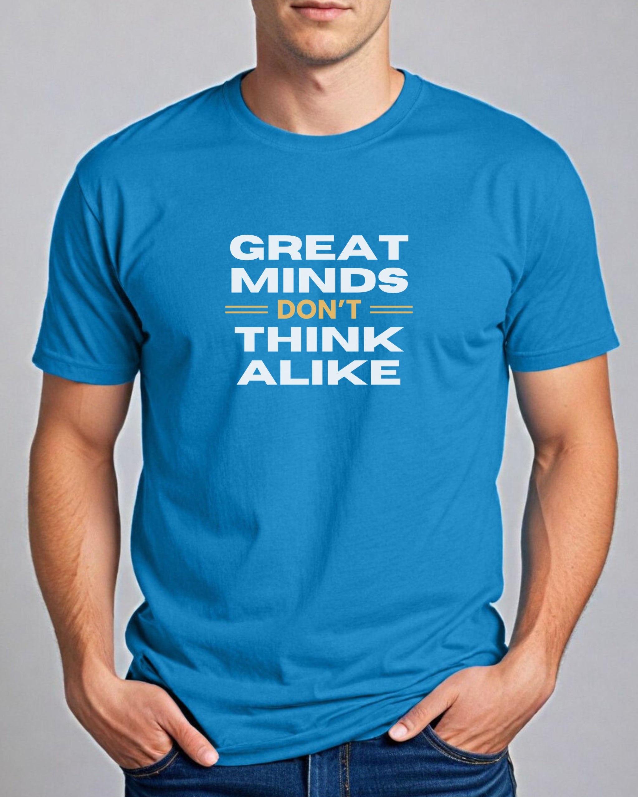 Great Minds Don't Think Alike Tee-Neurodiversity, ADHD & Autism Awareness & Acceptance T-Shirt by Daily Bloom