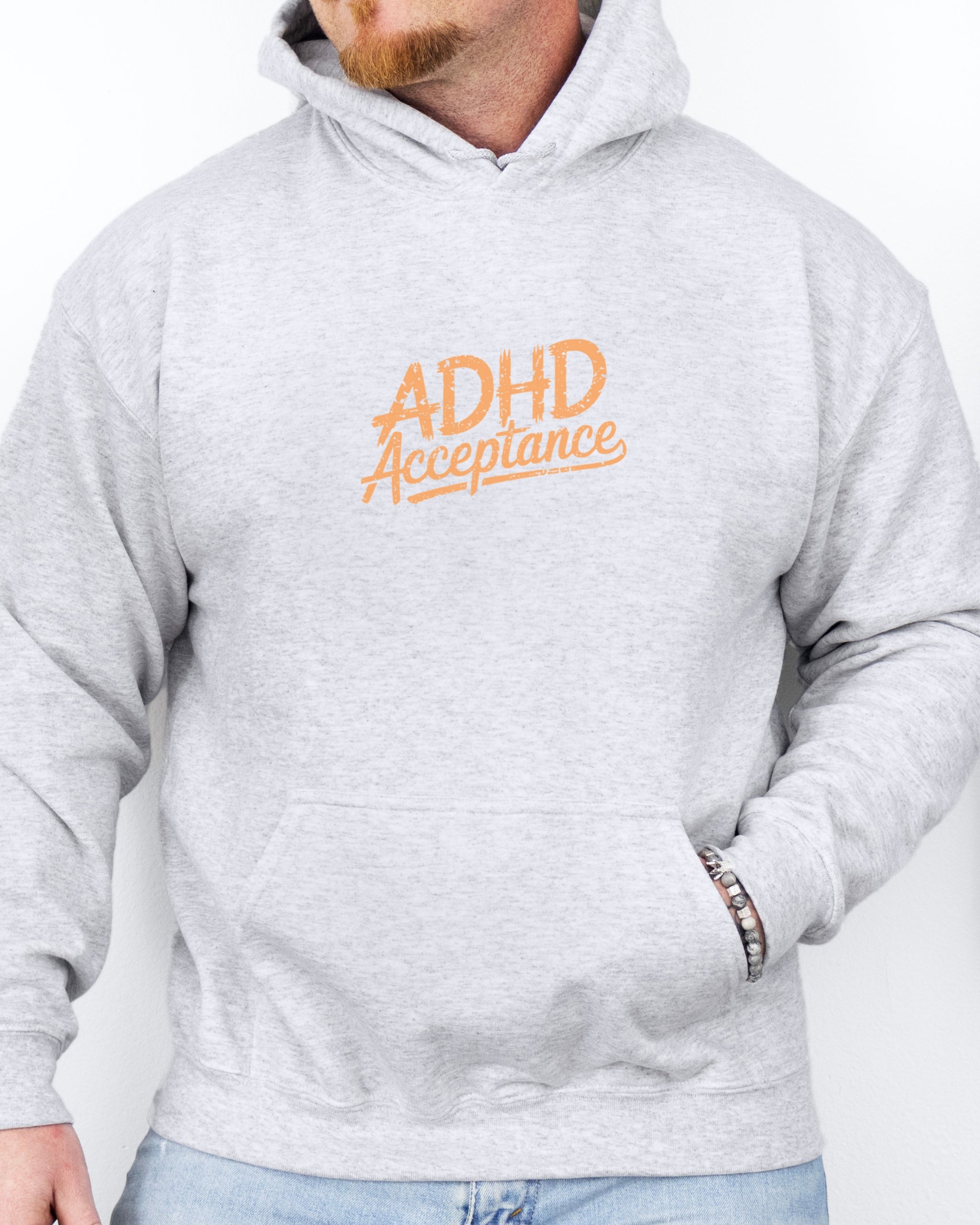 ADHD Acceptance Grunge Style Hoodie
