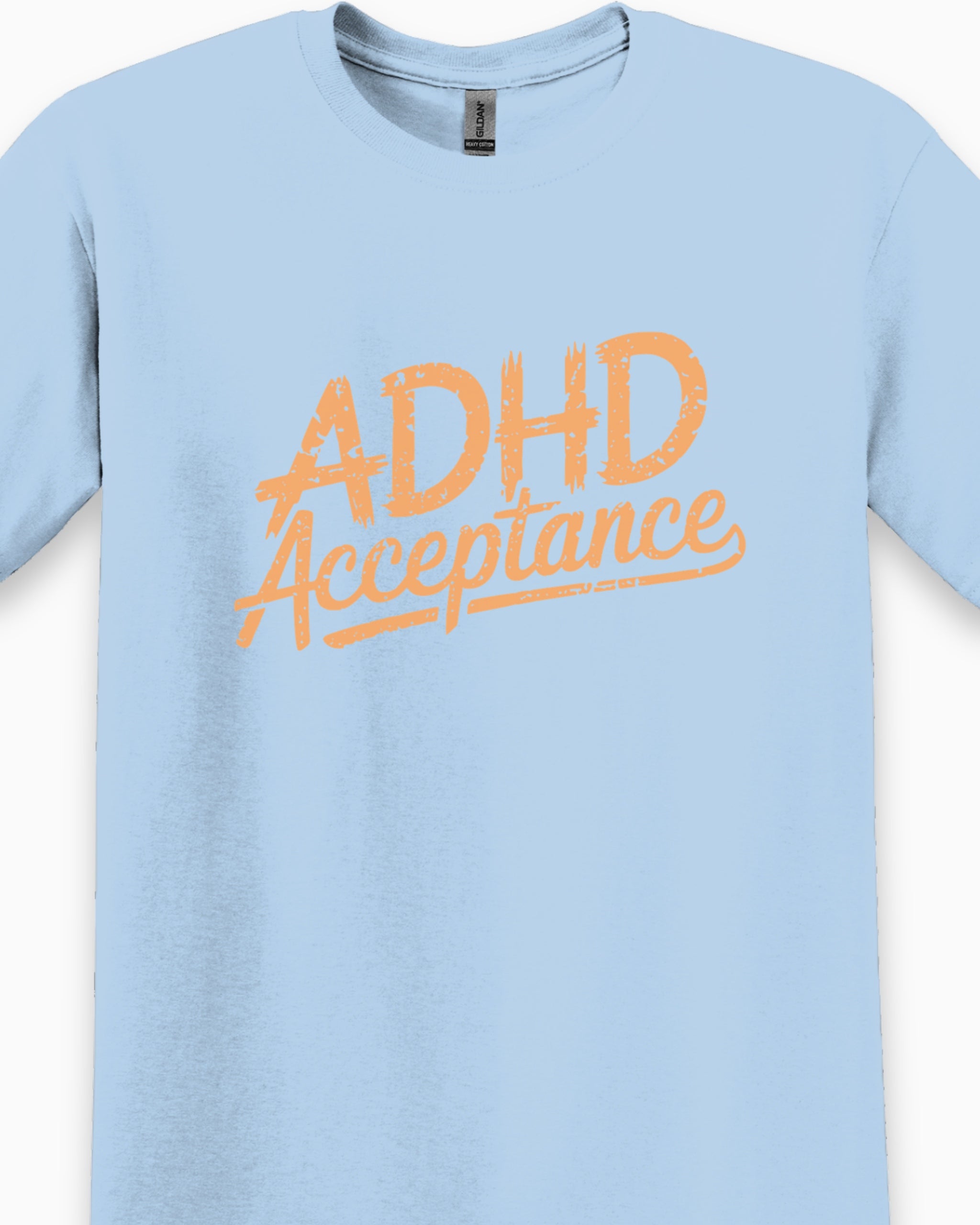 ADHD Acceptance Grunge Style Tee-Neurodiversity, ADHD & Autism Awareness & Acceptance T-Shirt by Daily Bloom