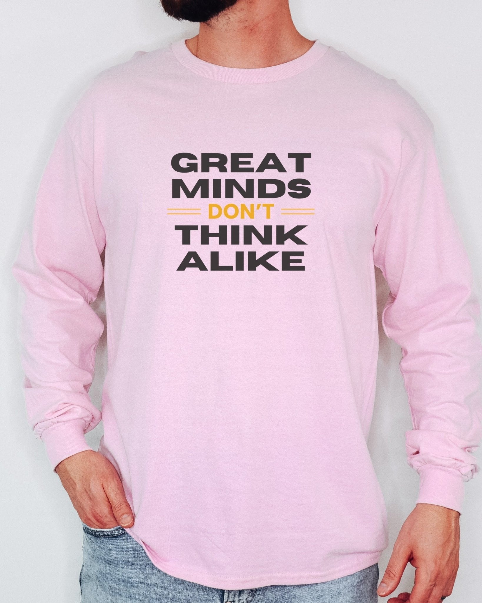 Autism Long - sleeve - Great Minds Don't Think Alike Long Sleeve T-Shirt - Daily Bloom