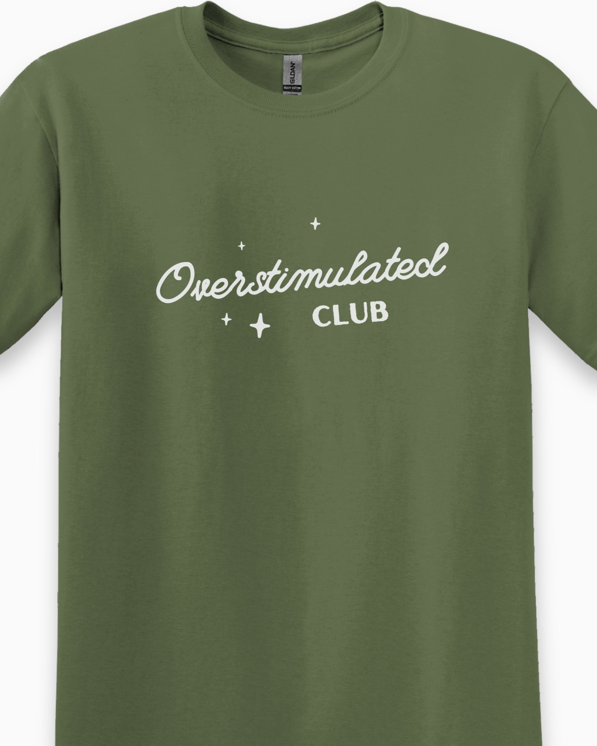 Overstimulated Club Tee-Neurodiversity, ADHD & Autism Awareness & Acceptance T-Shirt by Daily Bloom