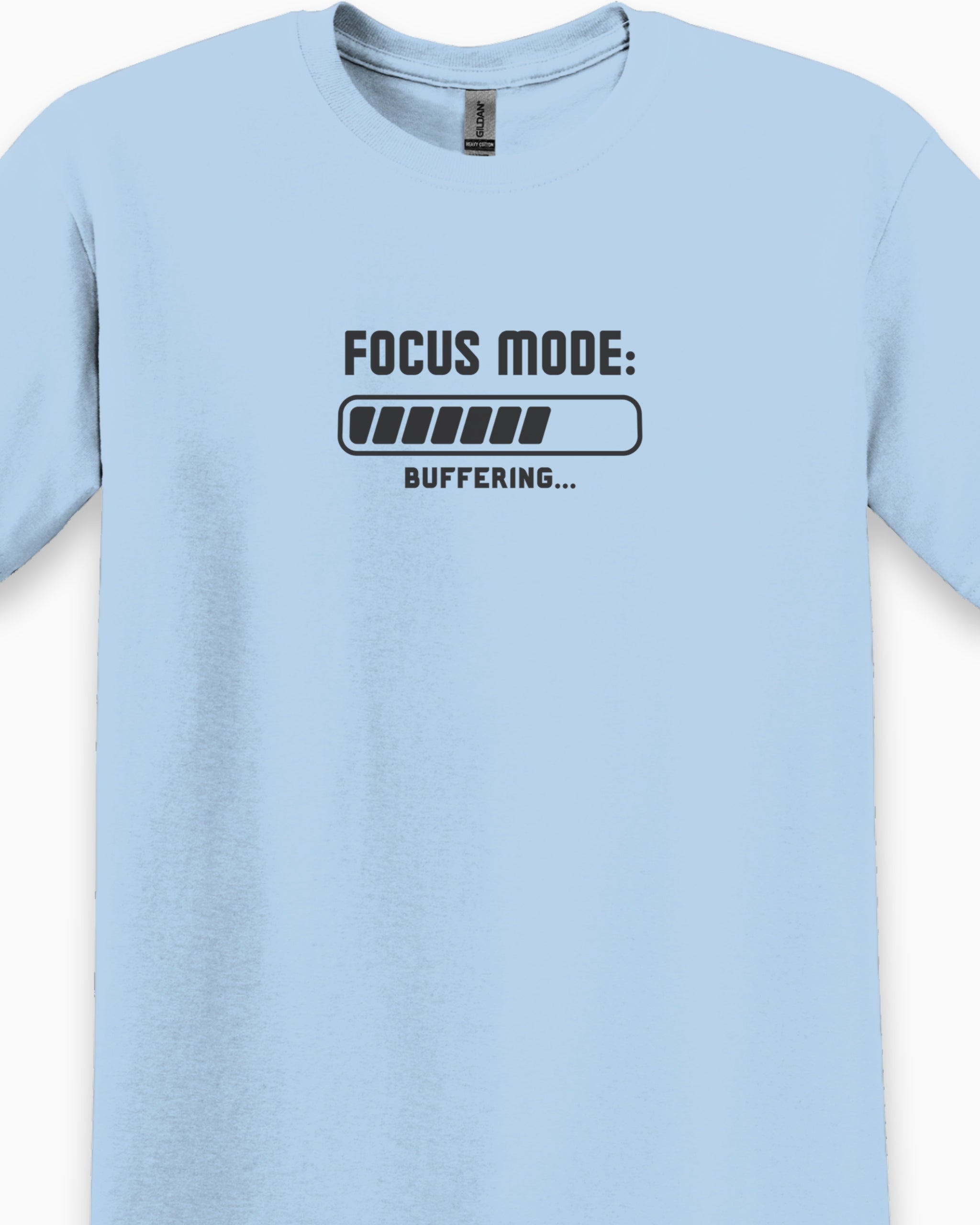ADHD Focus Mode Buffering Tee-Neurodiversity, ADHD & Autism Awareness & Acceptance T-Shirt by Daily Bloom