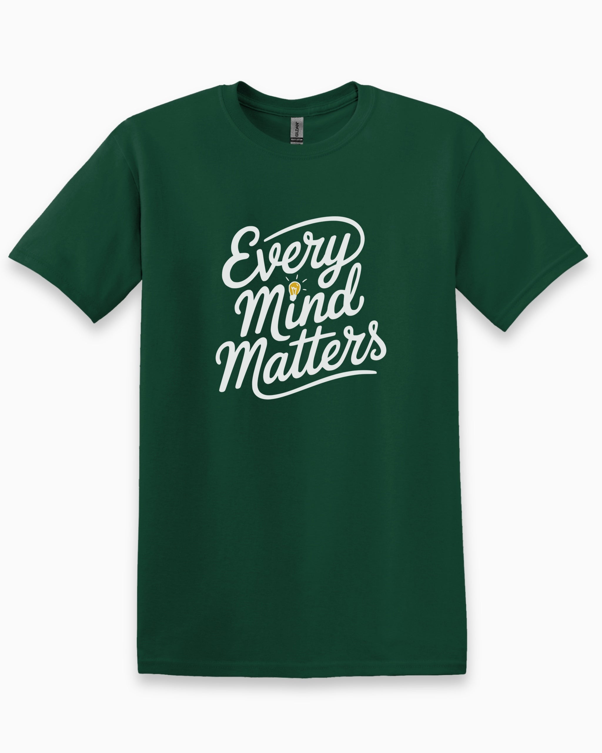 Every Mind Matters Tee-Forest Green-Neurodiversity, ADHD & Autism Awareness & Acceptance T-Shirt by Daily Bloom