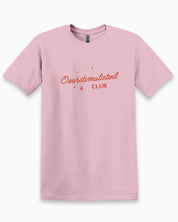 Overstimulated Club Tee-Light Pink-Neurodiversity, ADHD & Autism Awareness & Acceptance T-Shirt by Daily Bloom