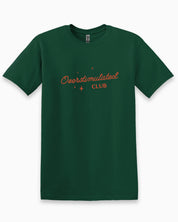 Overstimulated Club Tee-Forest Green-Neurodiversity, ADHD & Autism Awareness & Acceptance T-Shirt by Daily Bloom