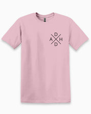 ADHD Cross Tee-Light Pink-Neurodiversity, ADHD & Autism Awareness & Acceptance T-Shirt by Daily Bloom