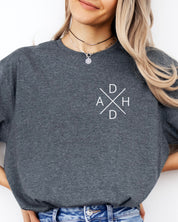 ADHD Cross Tee-Neurodiversity, ADHD & Autism Awareness & Acceptance T-Shirt by Daily Bloom