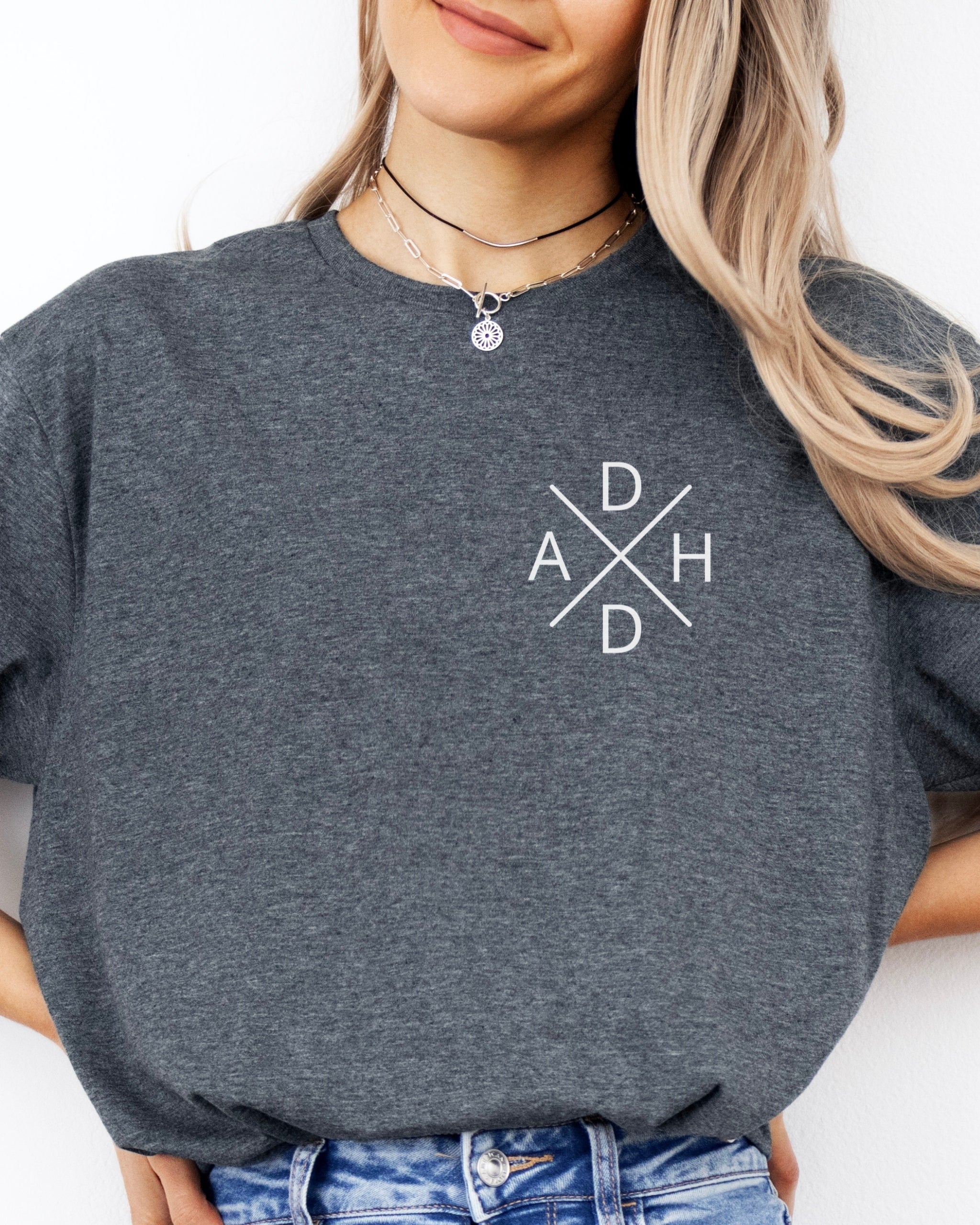 ADHD Cross Tee-Neurodiversity, ADHD & Autism Awareness & Acceptance T-Shirt by Daily Bloom