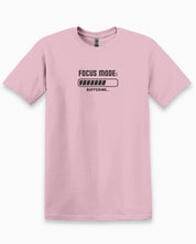 ADHD Focus Mode Buffering Tee-Light Pink-Neurodiversity, ADHD & Autism Awareness & Acceptance T-Shirt by Daily Bloom