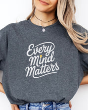 Every Mind Matters Tee-Neurodiversity, ADHD & Autism Awareness & Acceptance T-Shirt by Daily Bloom